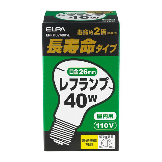 Asahi Electric ELPA Long-life Reflector Lamp ERF110V40W-L