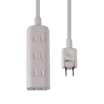 ELPA Door-Type Power Strip AC 4 Outlets 5m White WBT-N4050B