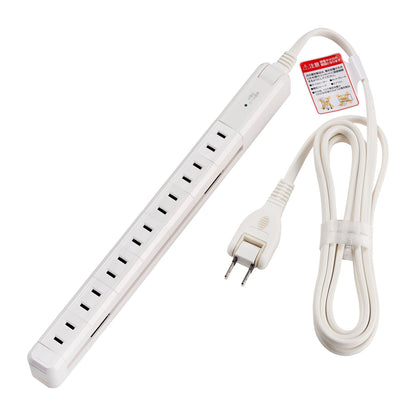 ELPA Lightning Surge Protector Slim Rotating Tap 2m 7 Ports WBS-SL702SB(W)
