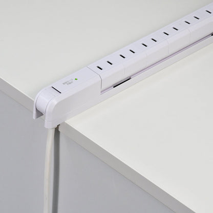 ELPA Lightning Surge Protector Slim Rotating Tap 2m 7 Ports WBS-SL702SB(W)