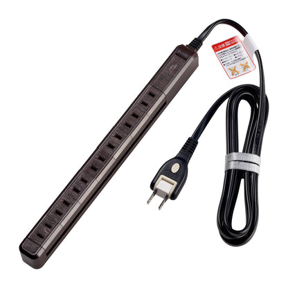 Asahi Electric ELPA Surge-Proof 7-Port Slim Rotating Tap 2m