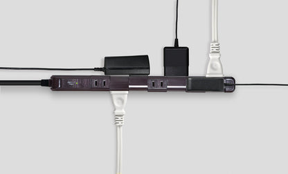 Asahi Electric ELPA Surge-Proof 7-Port Slim Rotating Tap 2m