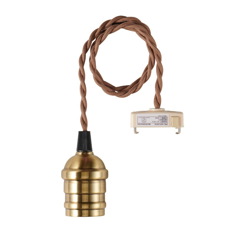 ELPA Pendant Socket Brass Finish PD-VE26G