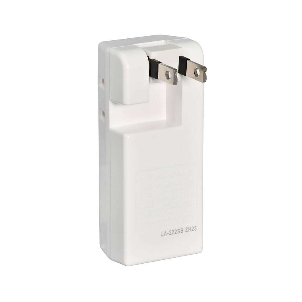 Elpa ELPA Lightning-Proof USB Tap 2 Outlets 2 Ports 2.4A Surge Guard UA-222SB