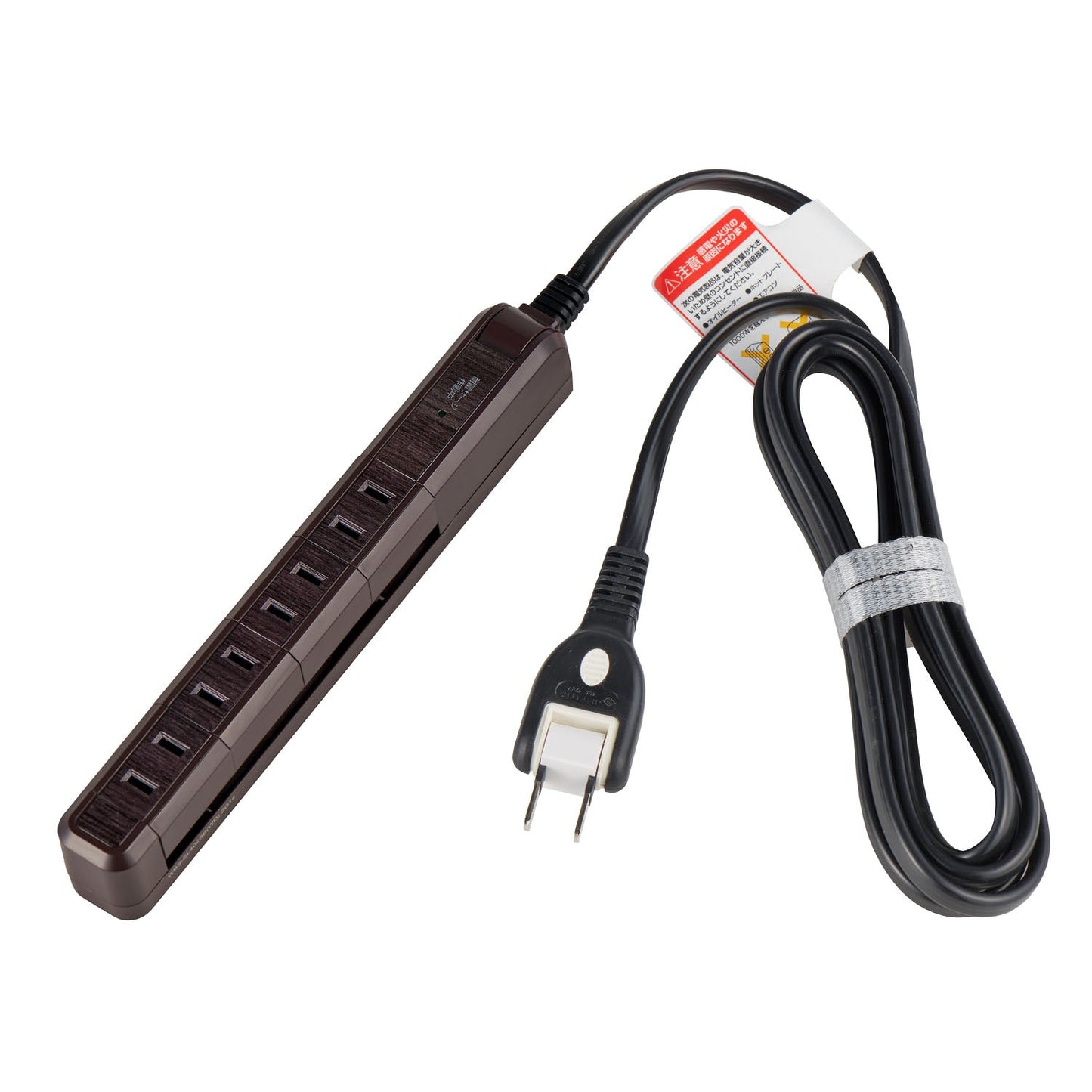 Asahi Denki ELPA Surge Resistant 4 Outlet 2m Slim Rotating Tap WBS-SL402SB(WD)