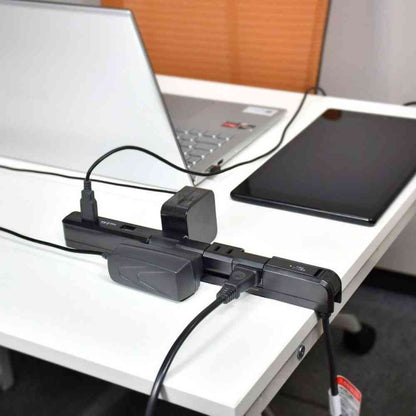 Elpa ELPA Slim Rotating USB Tap 4 Outlets 2m WBS-SL402USB (BK)