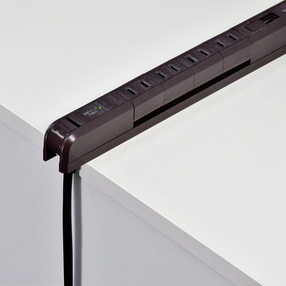 Asahi Denki Elpa WBS-SL402USB(WD) Slim Rotating USB Tap 4P 2m