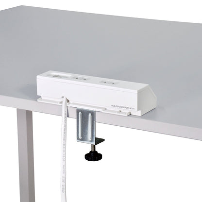 Asahi Denki Elpa WLS-DS4232SUA(W) Desk USB Tap with Central Switch 2m 4-Socket
