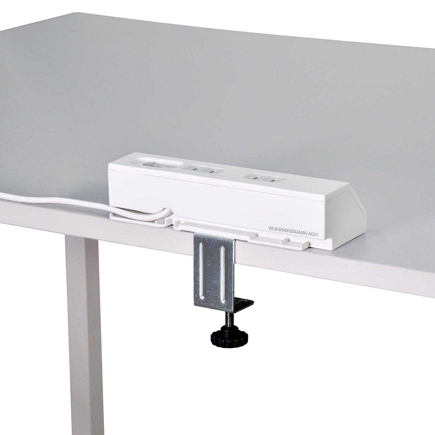 Asahi Denki Elpa WLS-DS4232SUA(W) Desk USB Tap with Central Switch 2m 4-Socket