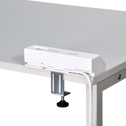 Asahi Denki Elpa WLS-DS4232SUA(W) Desk USB Tap with Central Switch 2m 4-Socket