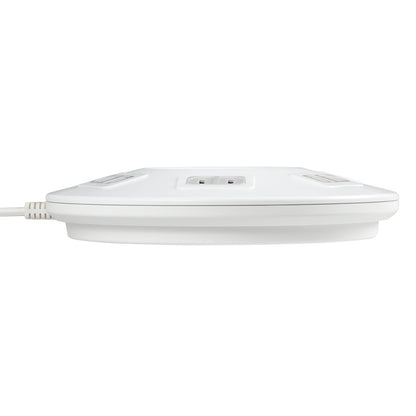 ELPA Round USB Tap 6P 2m with Built-in Breaker WLS-R6332BUA(W)