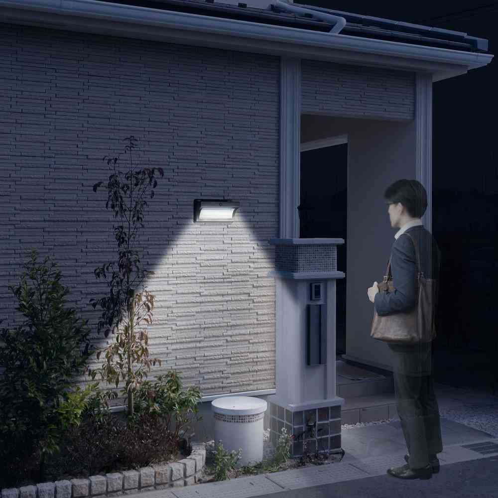 ELPA Wall Light Aluminum Slim Solar ESL-KA400SL