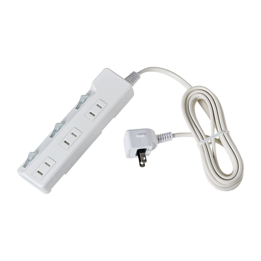 Elpa ELPA Lightning-Proof Switch Tap 3P2M Surge Guard LED Indicator for ON/OFF Energy Saving WLK-32S (W)