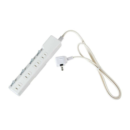Elpa ELPA Lightning-Proof Switch Tap 4P1M Surge Guard LED Indicator for ON/OFF Energy Saving WLK-41S (W)