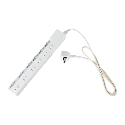 Elpa ELPA Lightning-Proof Switch Tap 6P1M Surge Guard LED Indicator for ON/OFF Energy Saving WLK-61S (W)