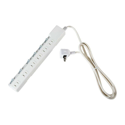 Elpa ELPA Lightning-Proof Switch Tap 6P2M Surge Guard LED Indicator for ON/OFF Energy Saving WLK-62S (W)