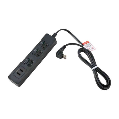 Elpa ELPA Power Tap with No Lamp Individual Switch AC 3 Outlets USB-A×2 2m Black WLS-E3232UA