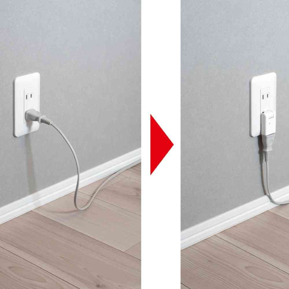 Elpa ELPA Lightning Protection Swing Adapter 125V5A A-380SB (W)