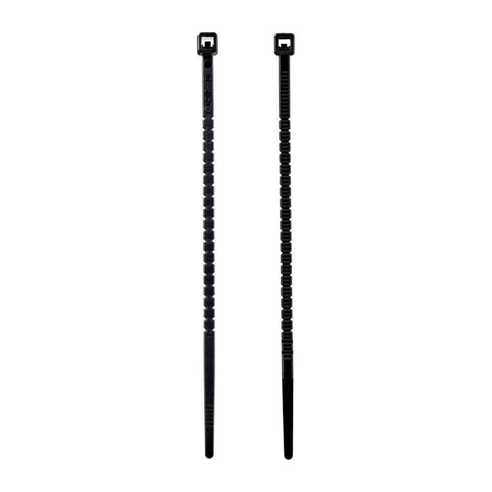 ELPA Hand-Cut Tie Wraps 102mm Weather-Resistant Black KBK-100050 (BK) 50 Pieces