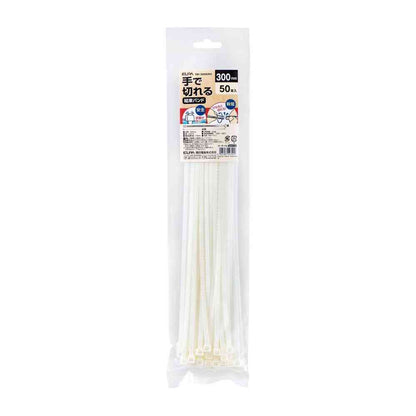 ELPA Hand-Cut Tie Wrap 300mm KBK-300050 (WH) 50 pcs
