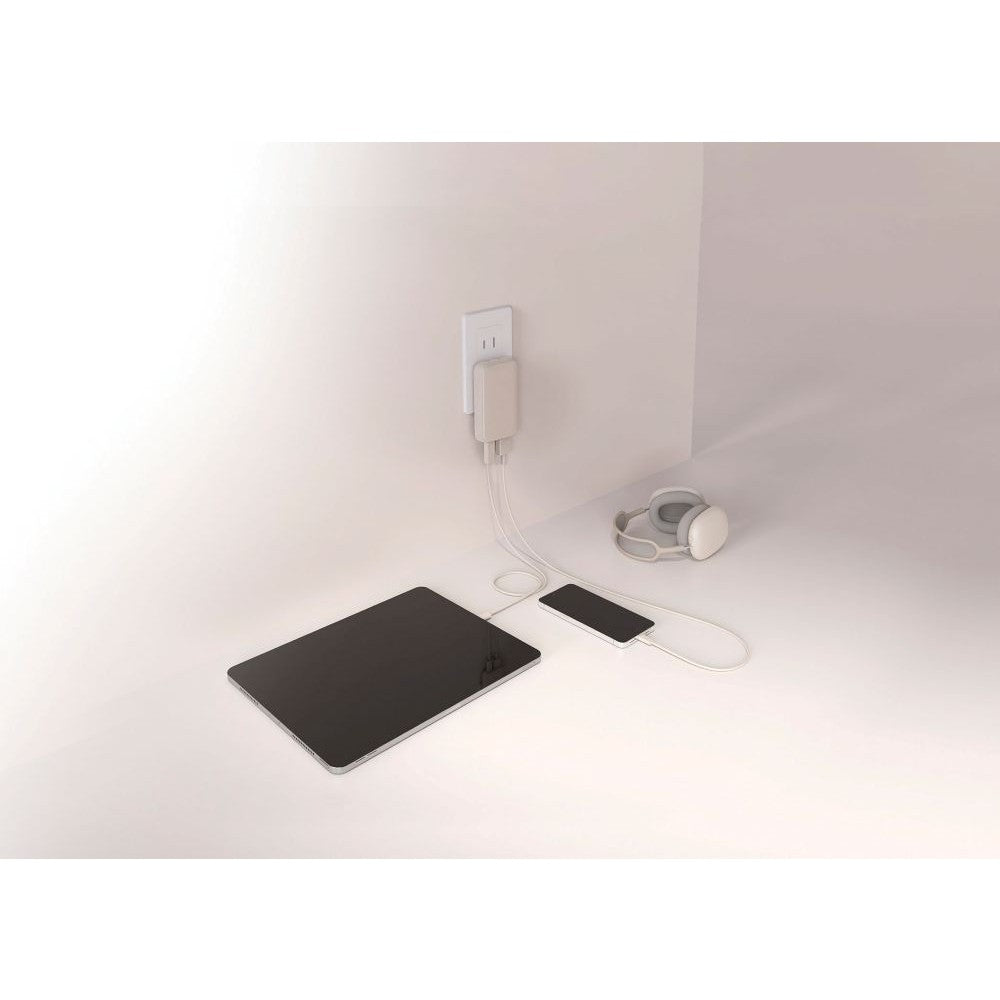 ELPA Flat USB Adapter PD30W UC-23B Beige