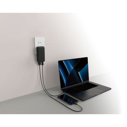 ELPA Flat USB Adapter PD60W UC-26B Black