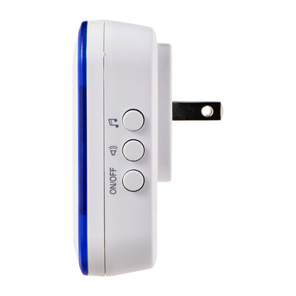 ELPA 電池がいらない かんたんチャイム 防雨ボタン セット WC-S8090AC 1個