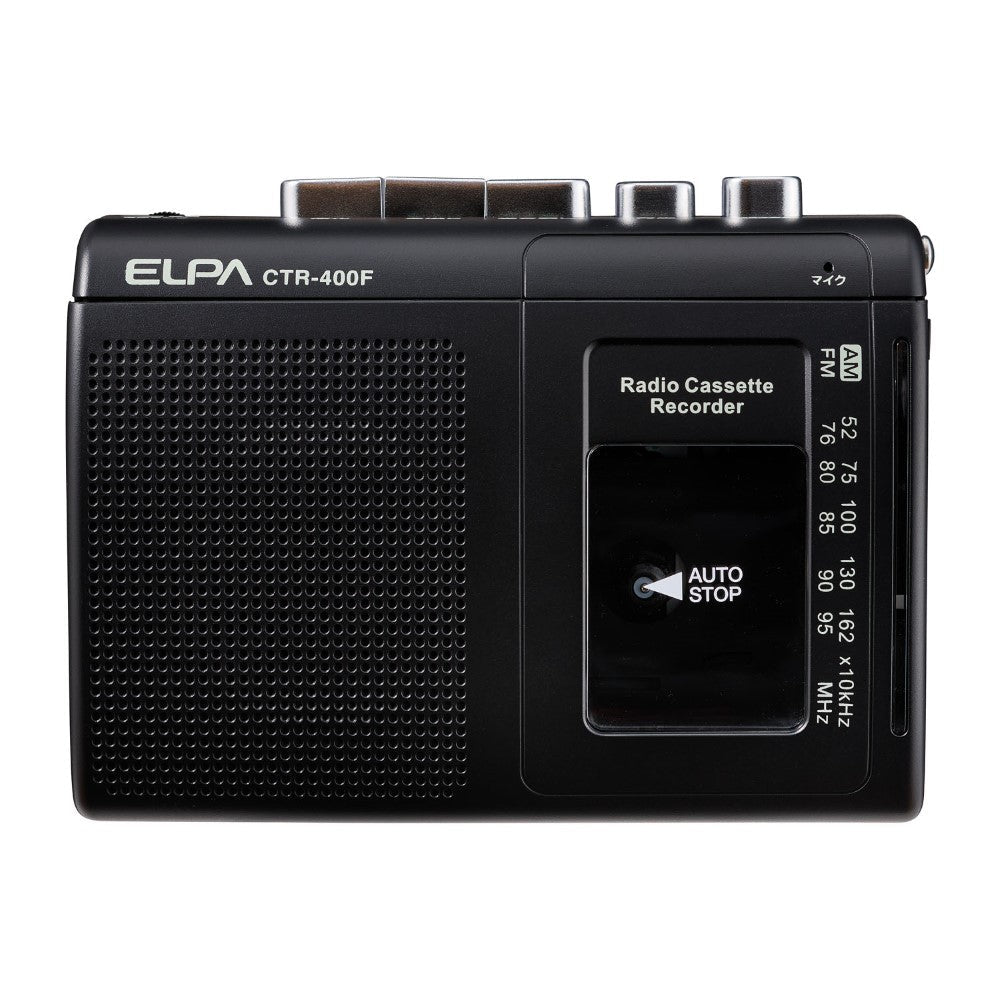 ELPA カセットテープレコーダー 録音再生 ラジオ付 CTR-400F 1個