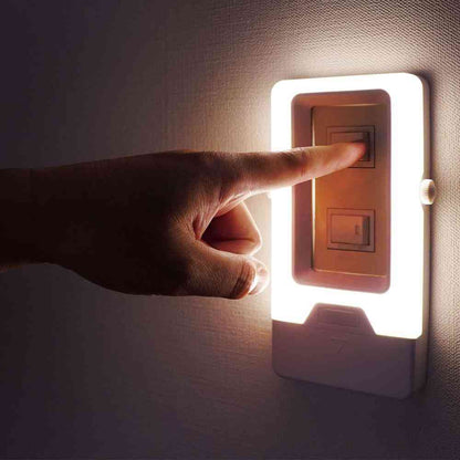 ELPA LED Sensor Light Plate Mount PM-LF008PIR (W)