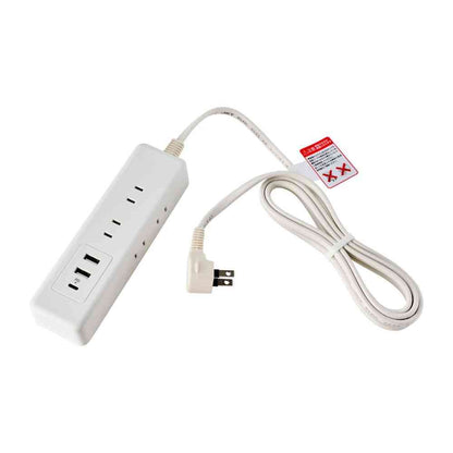 ELPA 6-Outlet USB Tap with Cord WL-6322SUC (W)