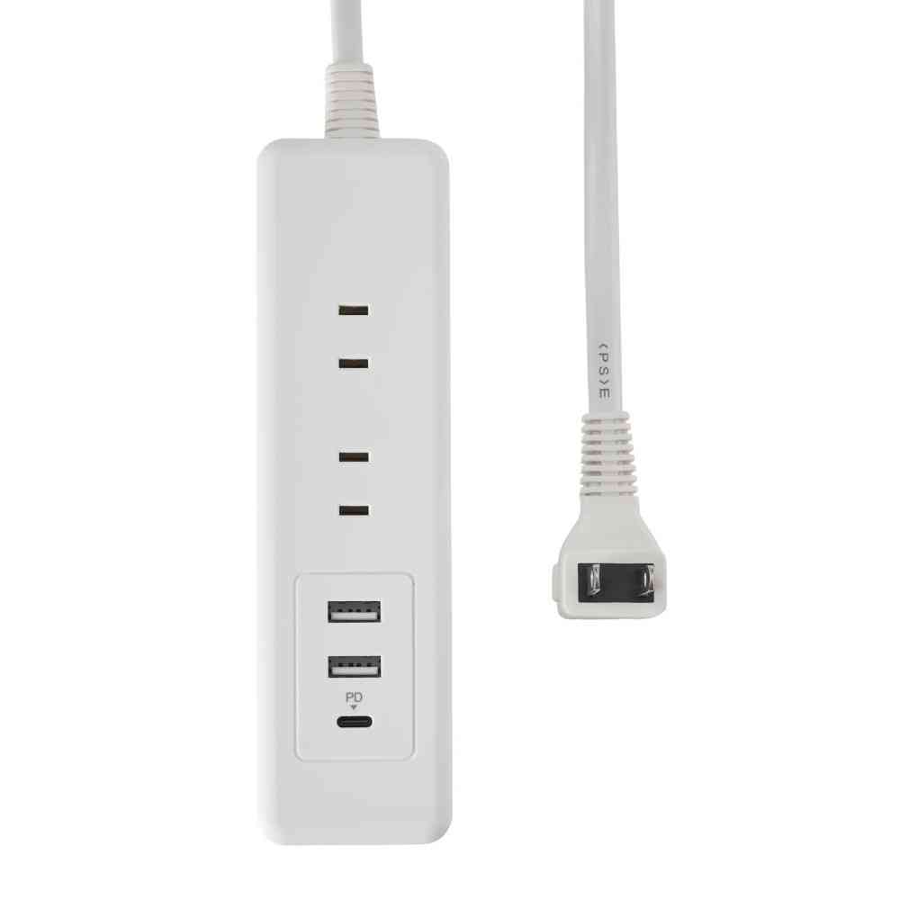 ELPA 6-Outlet USB Tap with Cord WL-6322SUC (W)
