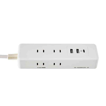 ELPA 6-Outlet USB Tap with Cord WL-6322SUC (W)