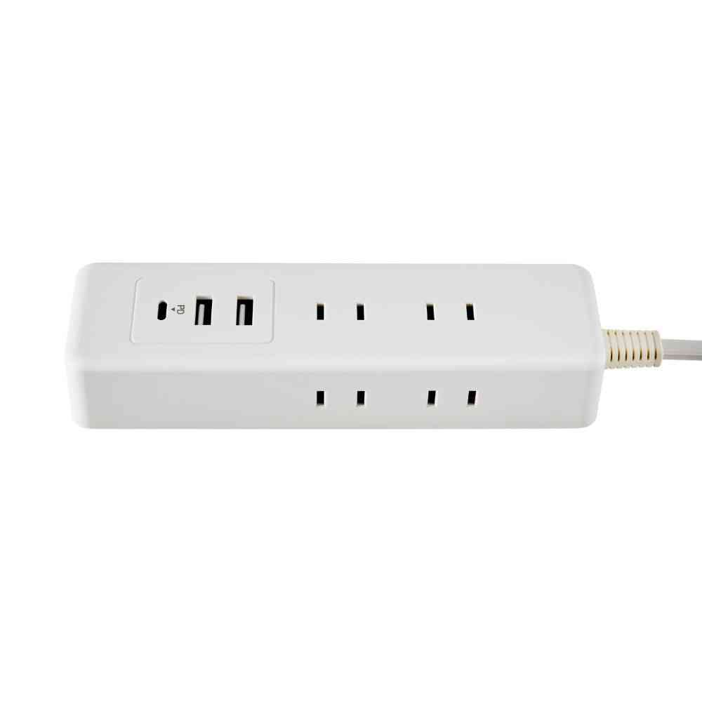 ELPA 6-Outlet USB Tap with Cord WL-6322SUC (W)