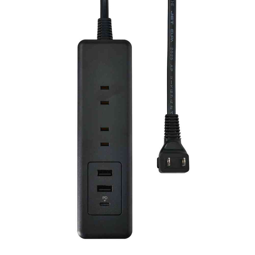 ELPA 6-Outlet USB Tap with Cord WL-6322SUC (BK)