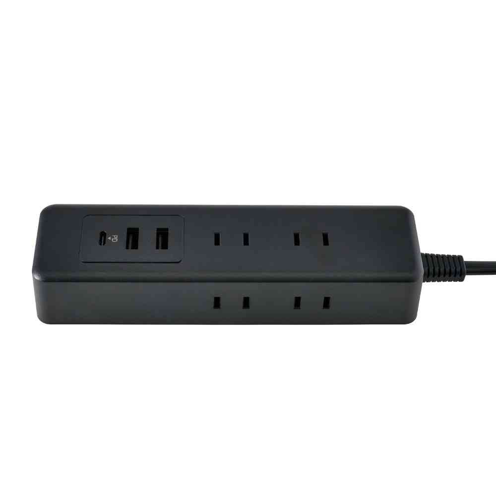 ELPA 6-Outlet USB Tap with Cord WL-6322SUC (BK)