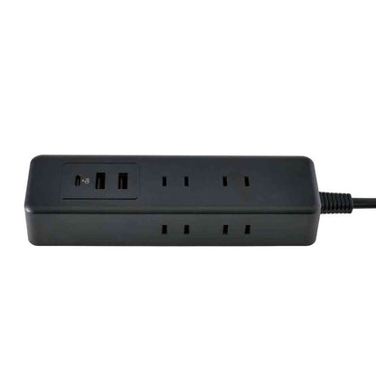 ELPA 6-Outlet USB Tap with Cord WL-6322SUC (BK)