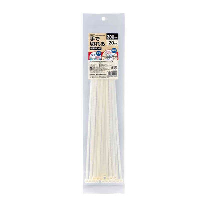ELPA Hand-Cut Tie Wrap 300mm KBK-300020 (WH) 20 pcs