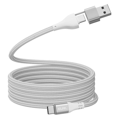 Elpa ELPA Magnetic USB Cable Round A & C to C MCA-ACC1560