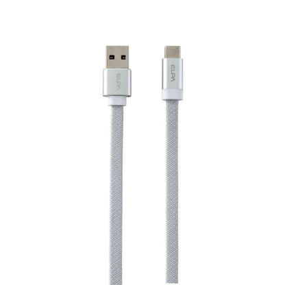 Asahi Electric Elpa ELPA Magnetic USB Flat Cable A to C 1.5m MCA-FAC1527 (WH)