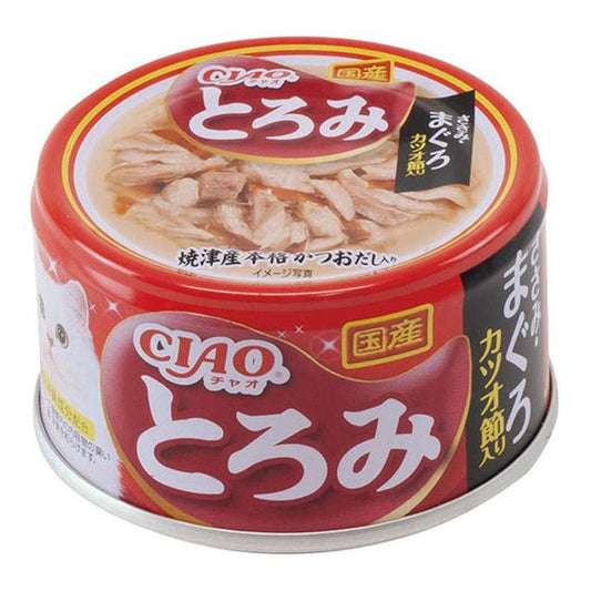 Inaba Churu Thickened Chicken Breast & Tuna with Bonito Flakes 80g