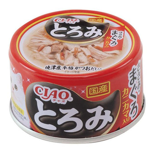 Inaba Chao Toromi Chicken & Tuna with Crab Stick 80g