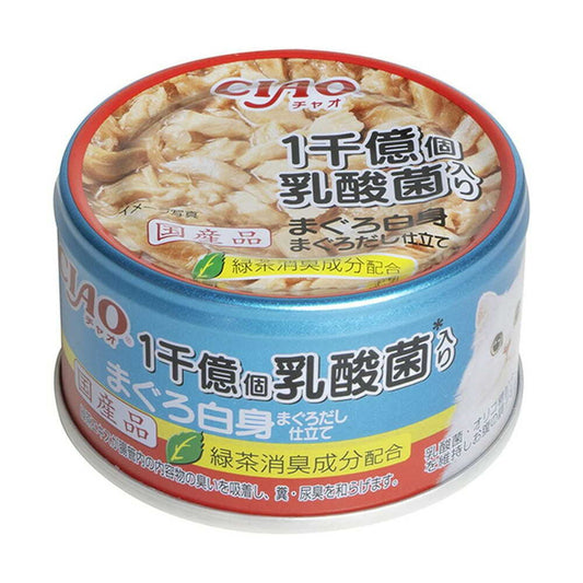 Inaba CIAO 100 Billion Lactic Acid Bacteria Tuna White Meat with Tuna Broth 85g