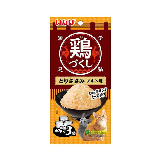 Inaba Pet Food Chicken Pouch Chicken Breast Chicken Flavor 60g×3 Bags