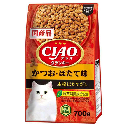 Inaba Pet Food CIAO Crunky Bonito & Scallop Flavor 700g