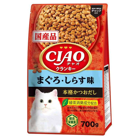 Inaba Pet Food CIAO Crunchy Tuna & Shirasu Flavor 700g