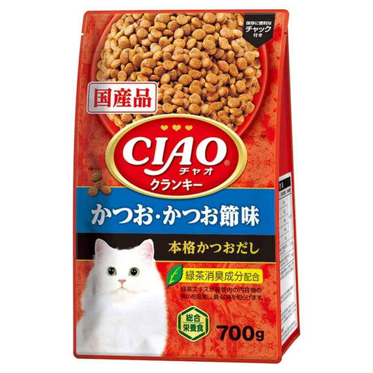 Inaba Pet Food CIAO Crunky Bonito & Bonito Flakes Flavor 700g