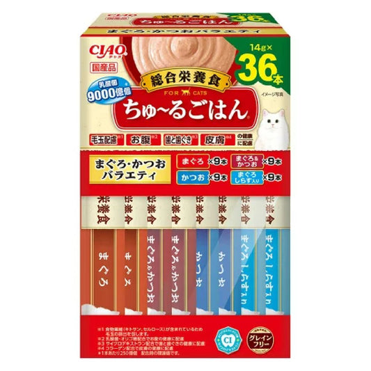 Churu Meal (BOX) Tuna & Bonito Variety 14g x 36P