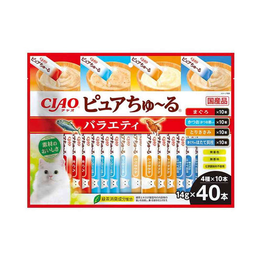 Inaba Pet Food CIAO Pure Churu Variety 14g×40P