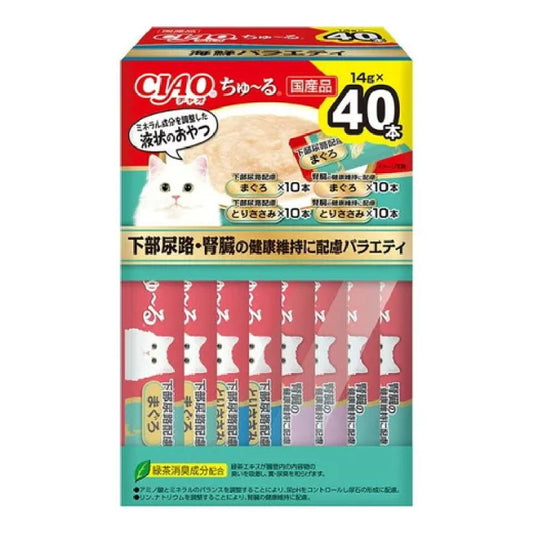 Churu Lower Urinary Tract Kidney Health Variety 14g×40P