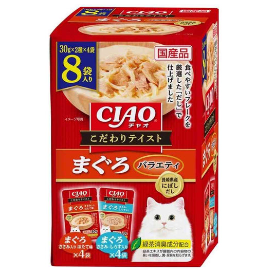Inaba Pet Food CIAO Special Taste Tuna Variety 30g x 8 Bags